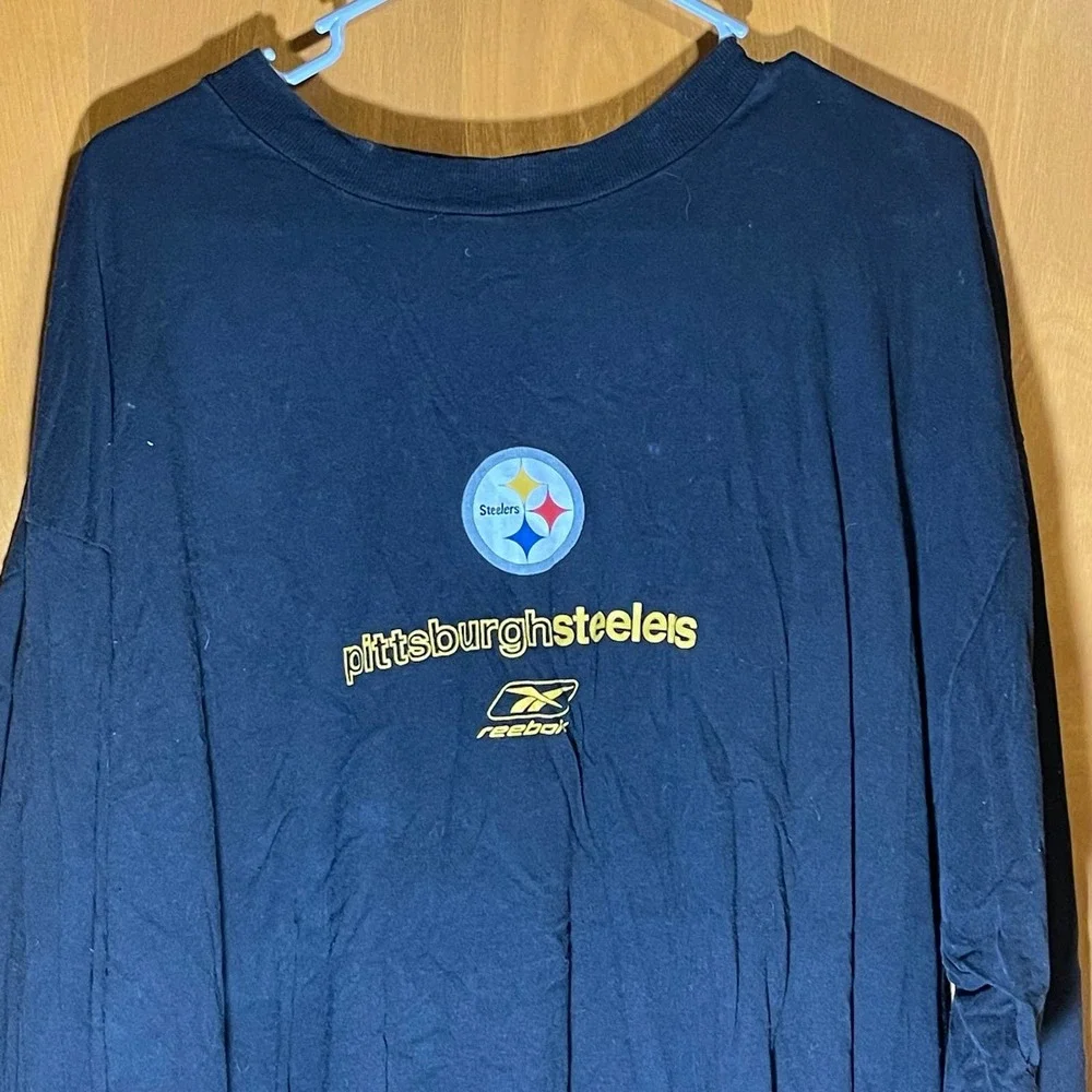 Big Ben Roethlisberger #7 NFL Pittsburgh Steelers Reebok T Tee Shirt XL - Picture 2 of 8